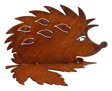 Rost Gartenfigur Igel Dekofigur aus Metall Edelrost Gartendeko Herbstdeko außen 