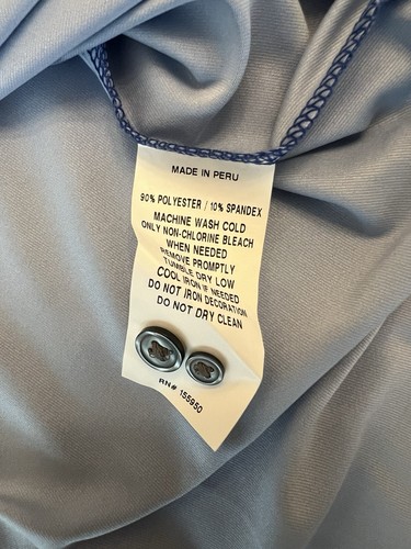 Greyson Polo Shirt Men’s Medium Purple Geometric Performance Edgewood Golf NWT - Picture 8 of 9