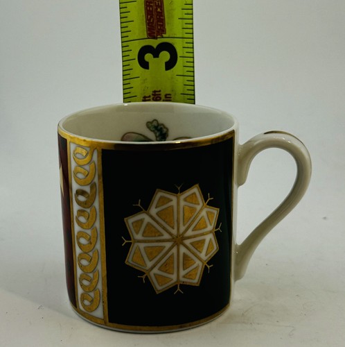 Set of 4 NEIMAN MARCUS Demitasse Espresso Coffee Tea Cups Christmas Holiday - Picture 8 of 17