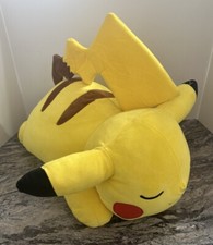 Official Pokemon 18" Sleeping Pikachu Soft Jumbo Large Plush Pillow Buddy
