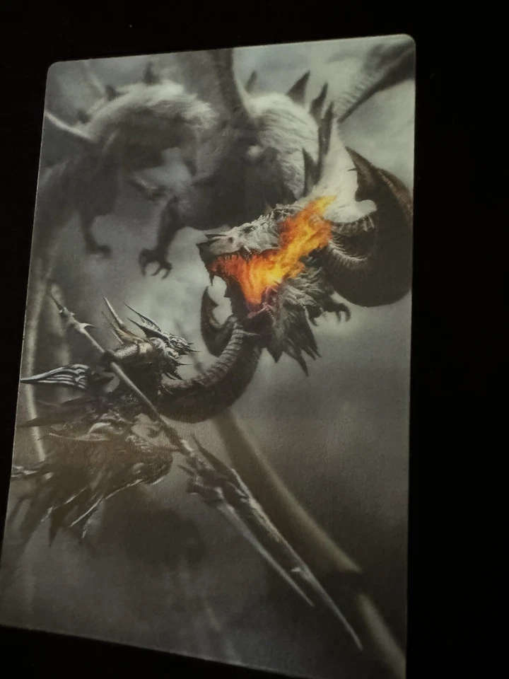 FFXIV 3D Lenticular Heavensward Art Card - Dragoon RARE OFFICIAL ITEM - Image 2 of 4