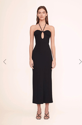 Black Bardot Maxi Dress Staud