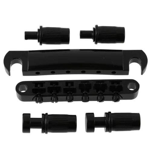 ABR-1 Style Tune-o-matic Bridge & Tailpiece for Gibson Les Paul Gear Black