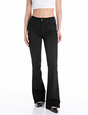 REPLAY Jeans WLW689 New Luz Flare W32/L32 Schlagjeans schwarz NEU
