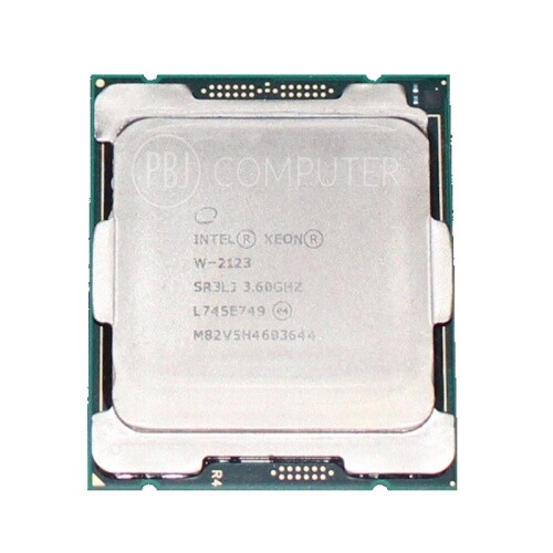 Intel Xeon W-2123 SR3LJ 4 x 3,60 GHZ Sockel 2066  4c/8T CPU Prozessor - Bild 1 von 1
