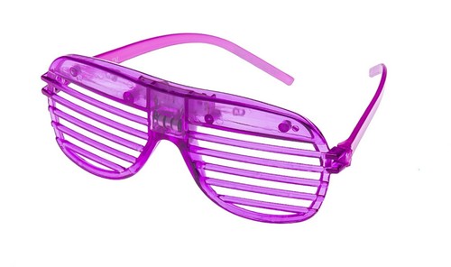 2 Gafas con Obturación LED Intermitentes Iluminación Rave Ranuradas Fiesta Brillos Tonos Divertidos Reino Unido - Imagen 8 de 12