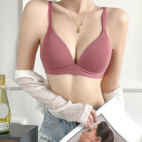 Wireless Bralette Push Up Bra Seamless Bras Lingerie Underwear Solid Breathable - Picture 8 of 25