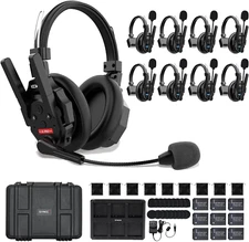 SYNCO XTalk XPro9 Full Duplex Wireless Headset Intercom System 2.4GH 500m/1640ft