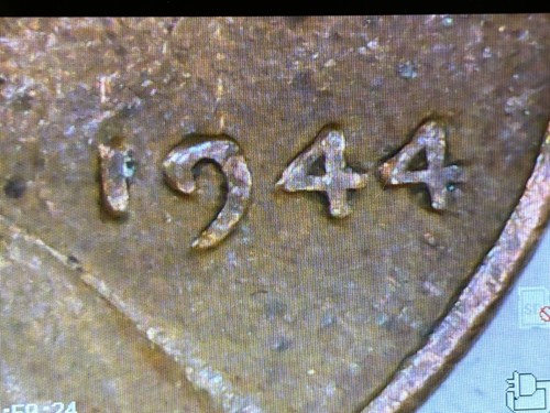 1944 kein Münzzeichen Weizenpfennig Verdoppelung und Fehler - Bild 4 von 5