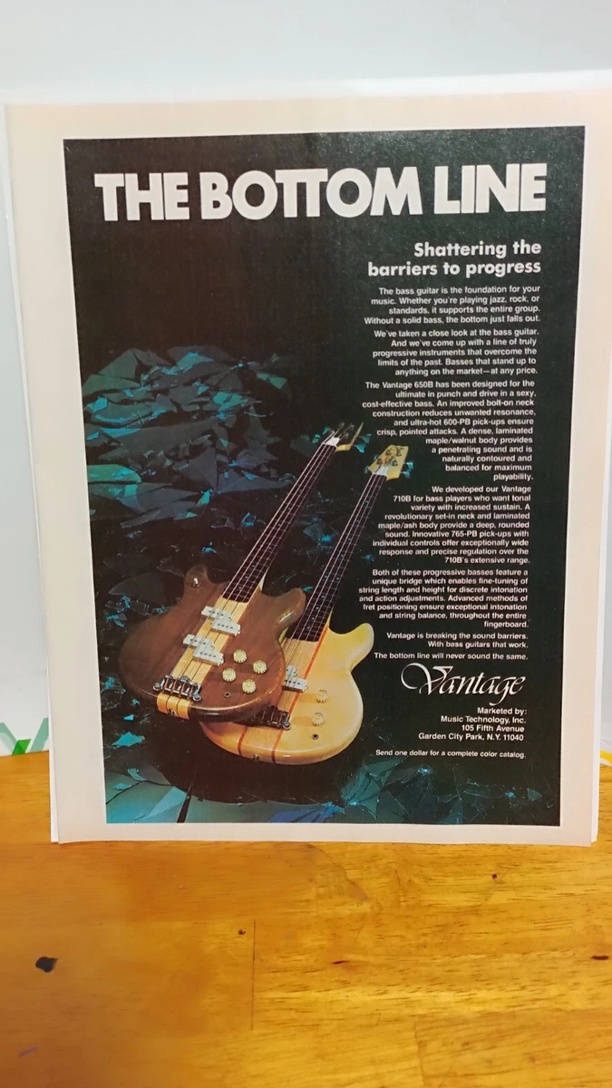 Vantage bass 2024 guitar for sale
