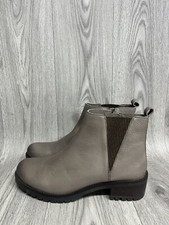 Womens Skechers Lugnut Grey Leather Ankle Boots UK Size 7 Brand New 