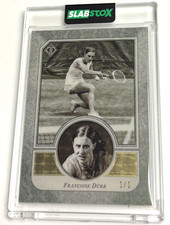 Marketplace image: Francoise Durr 2021 Topps Transcendent Chrome Tennis Superfractor 1/1 - 12 SLAMS