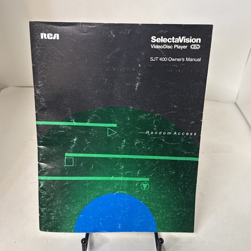 Vintage 80s RCA Selectavision CED VideoDisc Player SJT 400 Owner's Manual