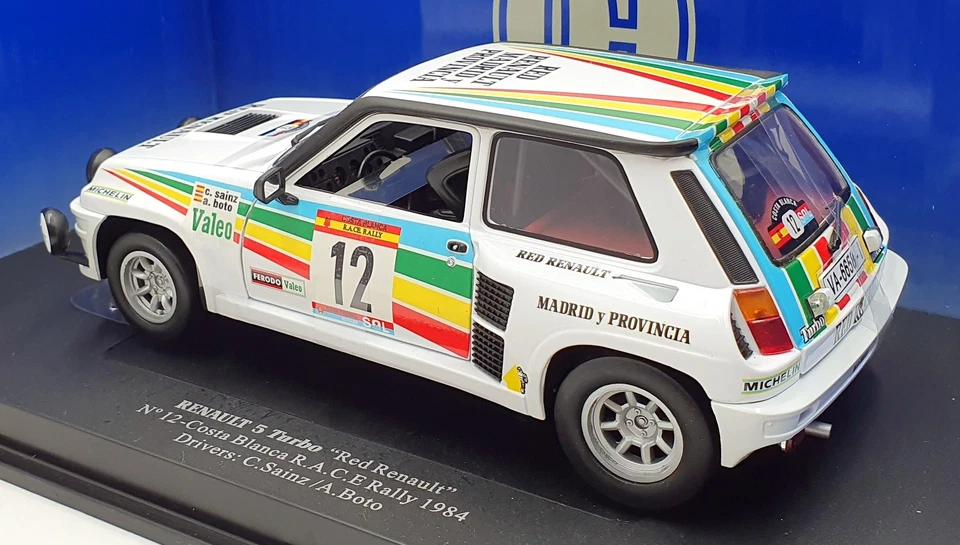 Universal Hobbies 1/18 Scale 4537 - Renault 5 Turbo #12 Costa Blanca 1984 Sainz - Image 2 of 4