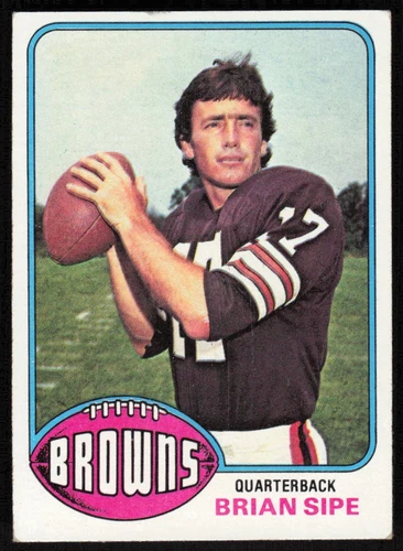 1976 Topps #516 Brian Sipe RC - $1 SHIPPING