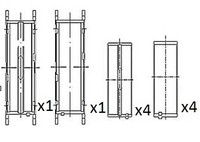 1X FAI AutoParts BM1055-STD Kurbelwellenlager FüR Mercedes-Benz Jeep
