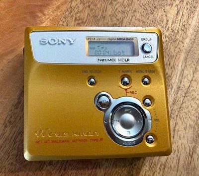 希少　日本製　SONY MDR-E557 5本セット Sony MZ-N505 Net MD Walkman Type-R MiniDisc Recorder Player Gold