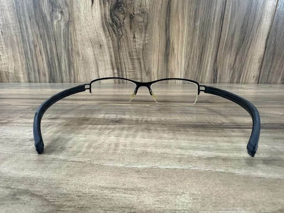 TAG HEUER TH 7622 001 Satin Black Half Rim Eyeglasses Avant Garde Frames Only - Image 3 of 4
