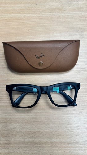 Gafas inteligentes Ray-Ban Meta Wayfarer - Negro brillante G15 verde RW4006 *NUEVO* - Imagen 3 de 5