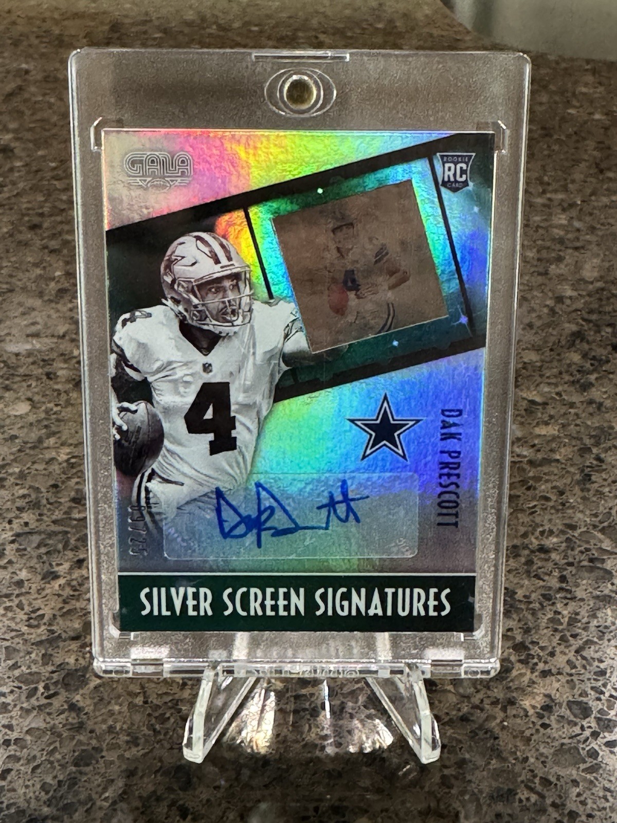 Dak Prescott Panini Gala Silver Screen Rookie Signatures #SSRDK Jade