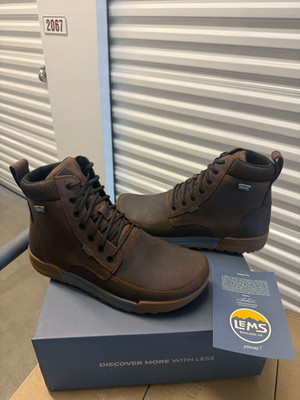 Lems Men's Boulder Summit Waterproof -RUGGED BARK - (ALL SIZES/NEW) 