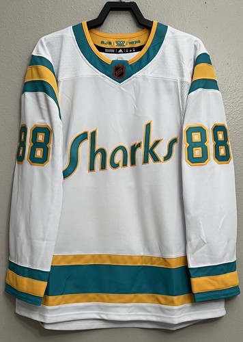 Adidas San Jose Sharks Brent Burns Authentic NHL Hockey Jersey Size 50 H52337 - Picture 1 of 9