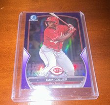 Bowman 2023 Draft Chrome Cam Collier #BDC-143 Purple Refractor /250 Reds Rookie