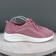 Skechers Ultra Flex 3.0 Sneakers Womens 9 Pink Mesh Lightweight Comfort Walking