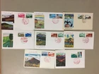 Eight Japan NATIONAL PARKS fdc with two stamps