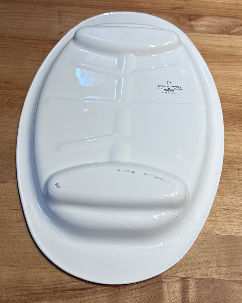 Corning Ware Blue Cornflower P-19 Serving Meat Platter Dish 