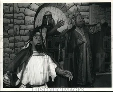 1989 Press Photo Actors in Play at First Presbyterian Church in Syracuse
