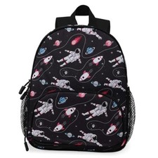 Toddler Kids Backpack for Boys Girls 3-6: Travel Overnight Bag Black-astronaut