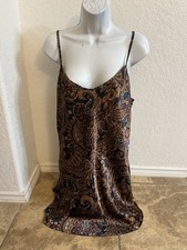 Vintage California Dynasty Floral Nightgown Slip Dress Size L