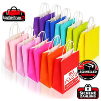 PapiertüTen Mit Henkel 50 StüCk Bunt 15X8X21Cm GeschenktüTen FüR Geburtstag