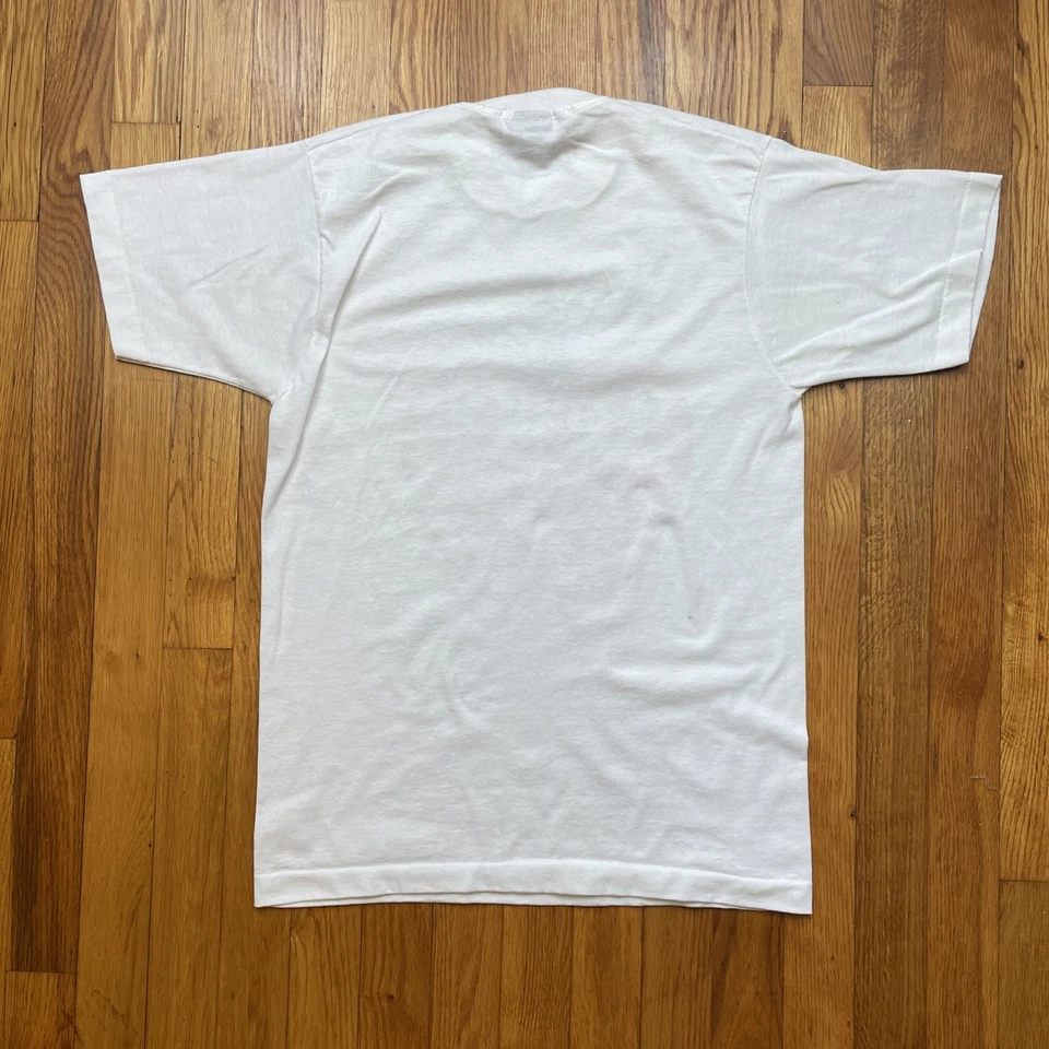 Vintage 80s T Shirt Mens M Teachers Have Class Screen Stars Single Stitch White - Image 2 of 4