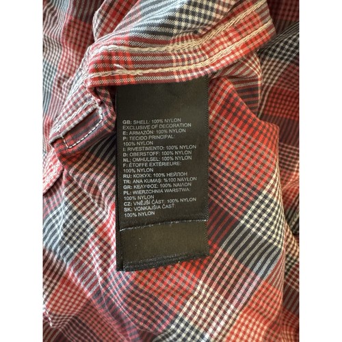 The North Face Shirt Mens XXL 2XL Red Plaid Short Sleeve Button Up Casual Nylon - Picture 12 of 12