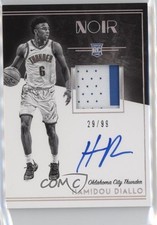 2018 Panini Noir Rookie Black and White 29/99 Hamidou Diallo #335 Patch Auto 4g8