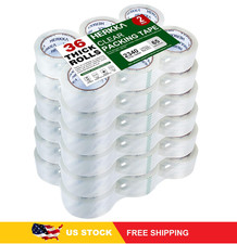 HERKKA Clear Packing Tape, 36 Rolls Heavy Duty Packaging Tape for Shipping Packa