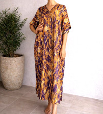 Moroccan Luxury Nightwear Winlar Kaftan Women Casual Long Maxi one size nightie