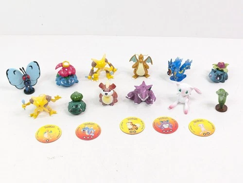 Pokemon Tomy & Auldey Figures Lot of 12 1990s 1995 1999 Hard Plastic Rubber Vtg