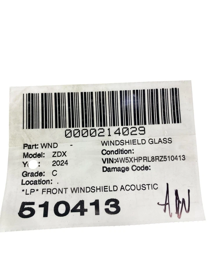 2024 ACURA ZDX OEM PARABRISAS DELANTERO AMORTIGUACIÓN ACÚSTICA SONIDO Foto 2 de 4