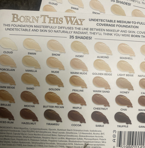 2 muestras de base Too Faced Born This Way acabado natural tonos surtidos - Imagen 5 de 5