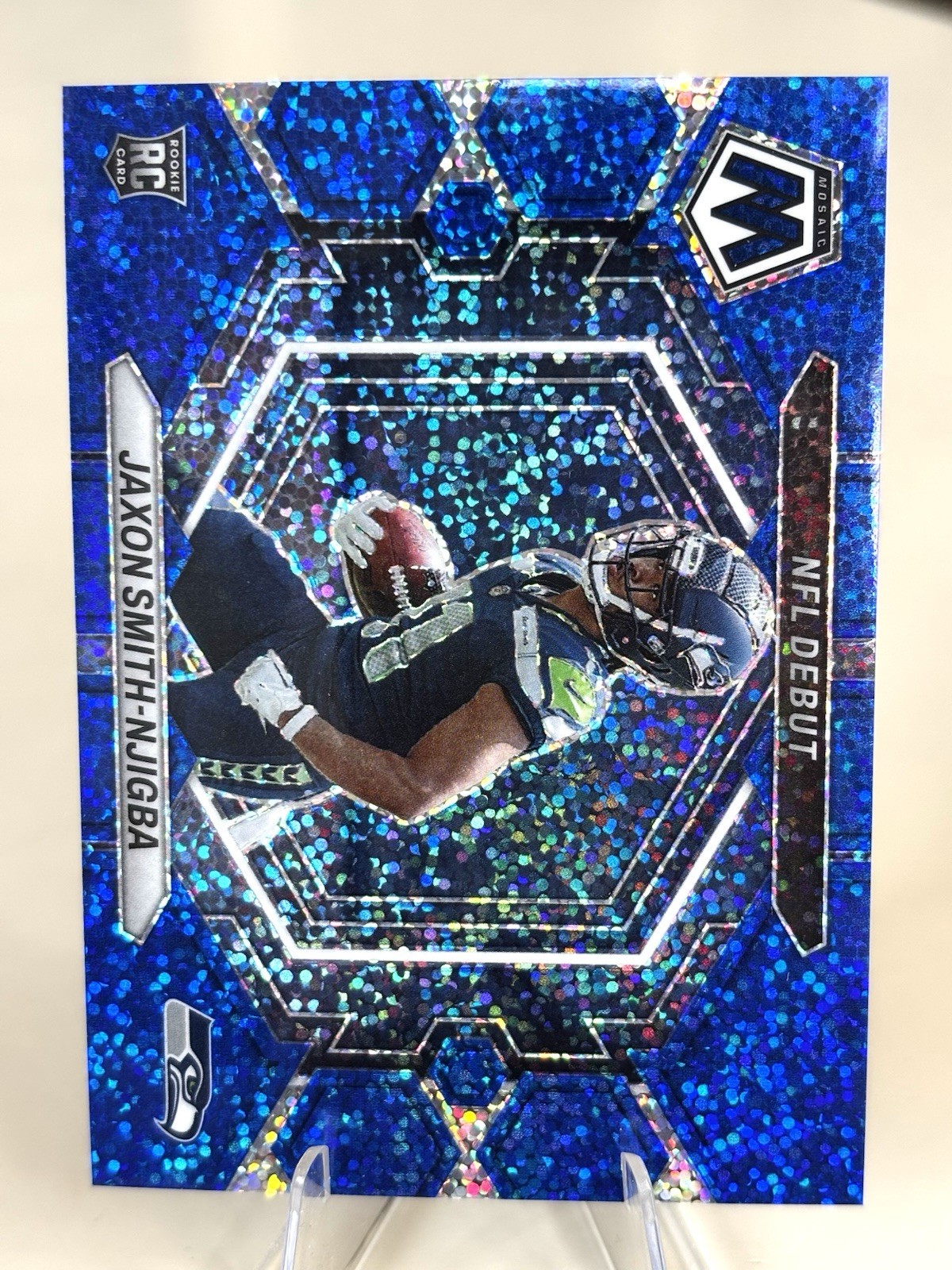 2023 Mosaic Jaxon Smith-Njigba #ND12 Blue Sparkle Rookie # /96