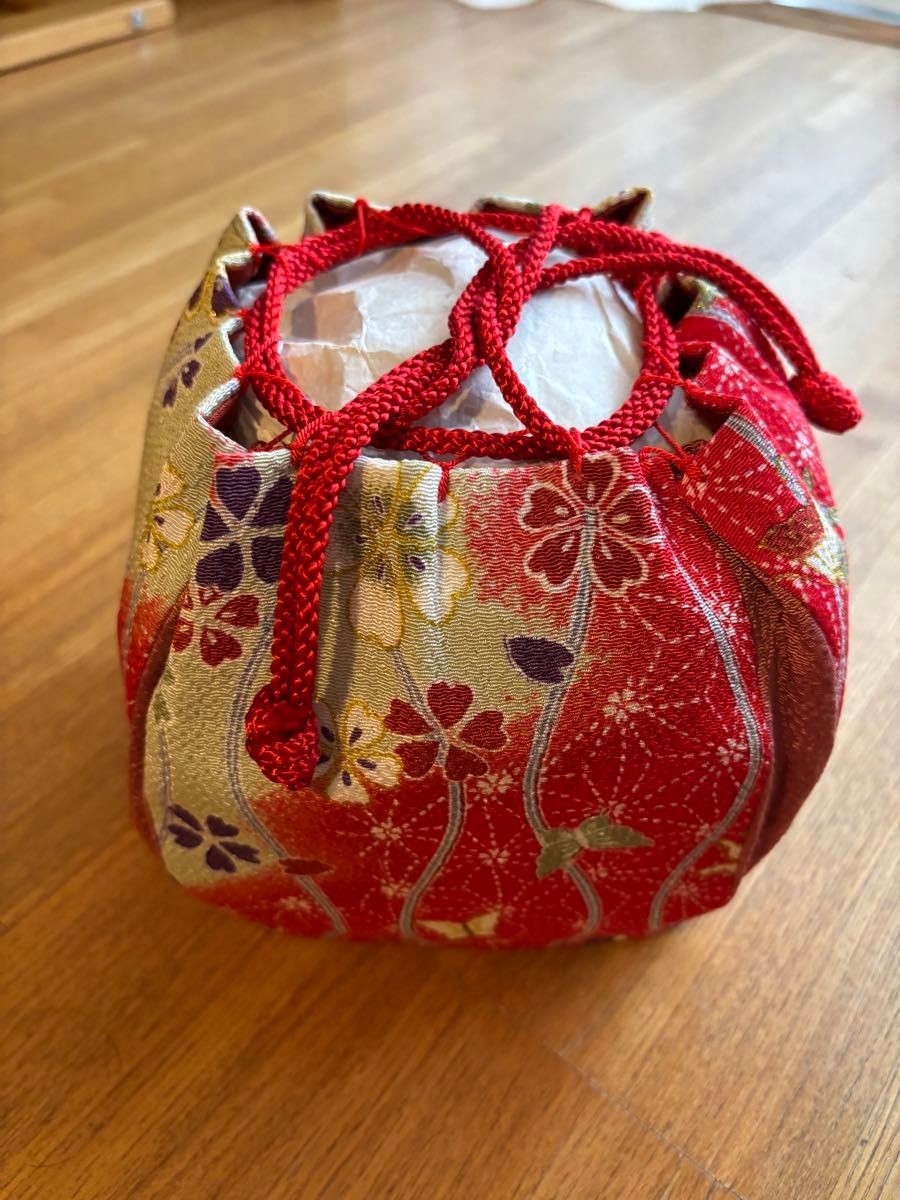 Japanese pattern drawstring bag drawstring pouch … - image 3