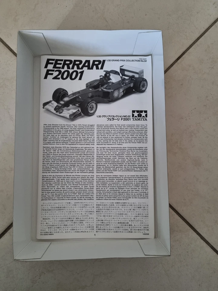 Ferrari F 2001 Tamiya 1/20 - Immagine 4 di 4