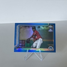 2025 Topps Pro Debut Chrome Emiliano Teodo Blue Refractor /150