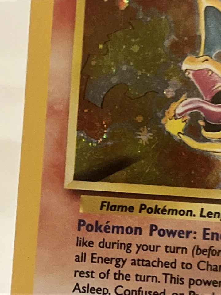 Charizard 4/130 Holo SWIRL Rare Base Set 2 Pokémon Card MP Look At Photos - Image 2 of 4