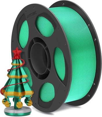 3D-Drucker Filament 1,75mm Silk PLA 1kg Grün Kontrollierbarer Glanz