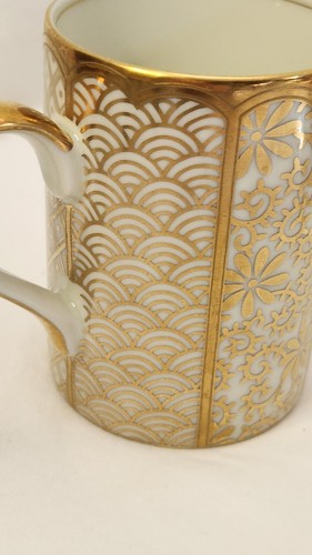 Fitz and Floyd FF Shinmonzen Gold Fine Porcelain Mug Cup 449 Japan - Picture 5 of 8