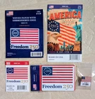 USA 250th Celebration  Collection Decal Stickers, Patch, US Flag Pin, Magnet NEW